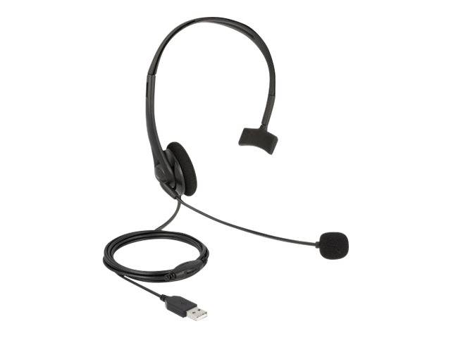 Delock - Headset - On-Ear - kabelgebunden - USB-A