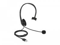 Delock - Headset - On-Ear - kabelgebunden - USB-A