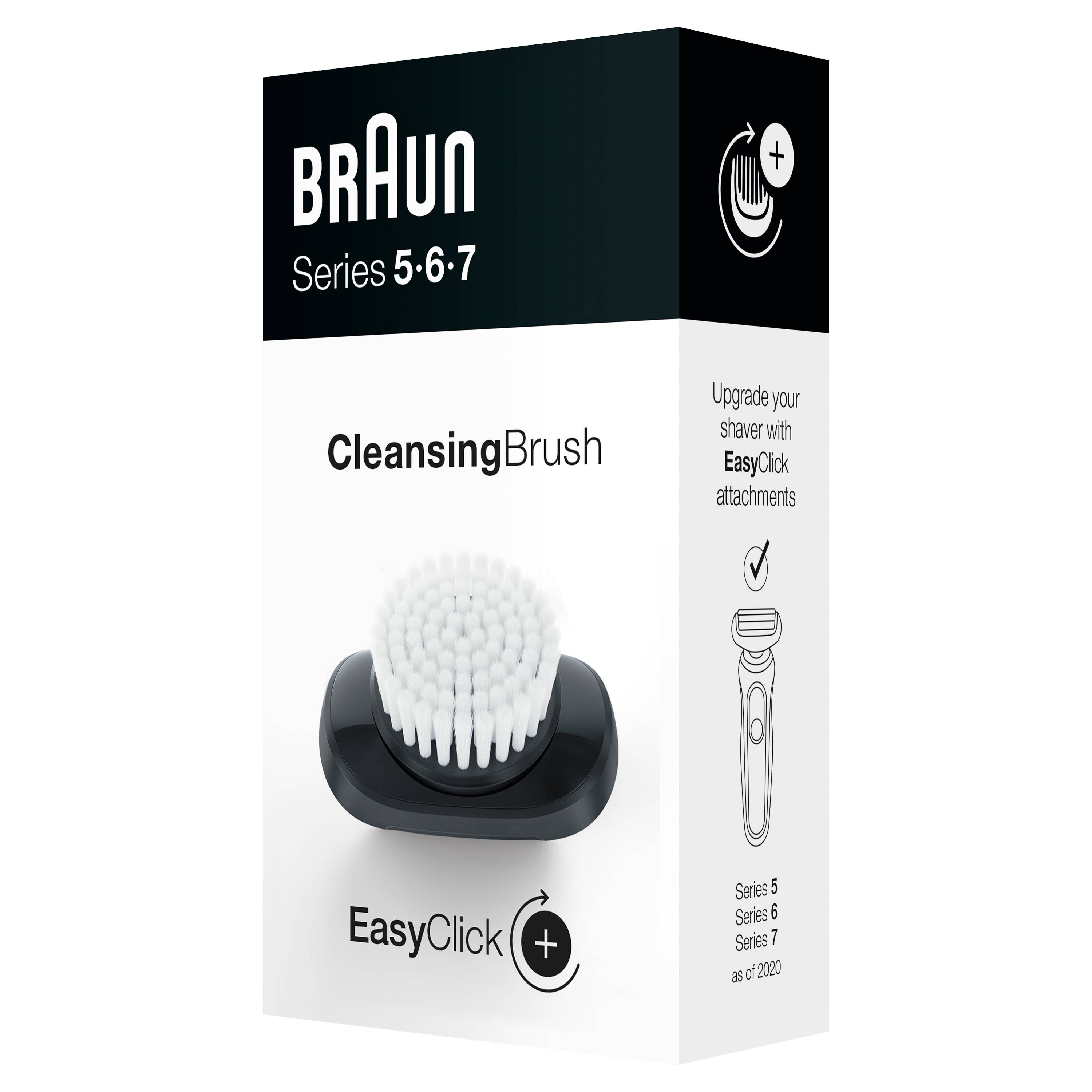 Braun Easy Click, Reinigungsbürste, Schwarz, Braun, Series 5, 6, 7