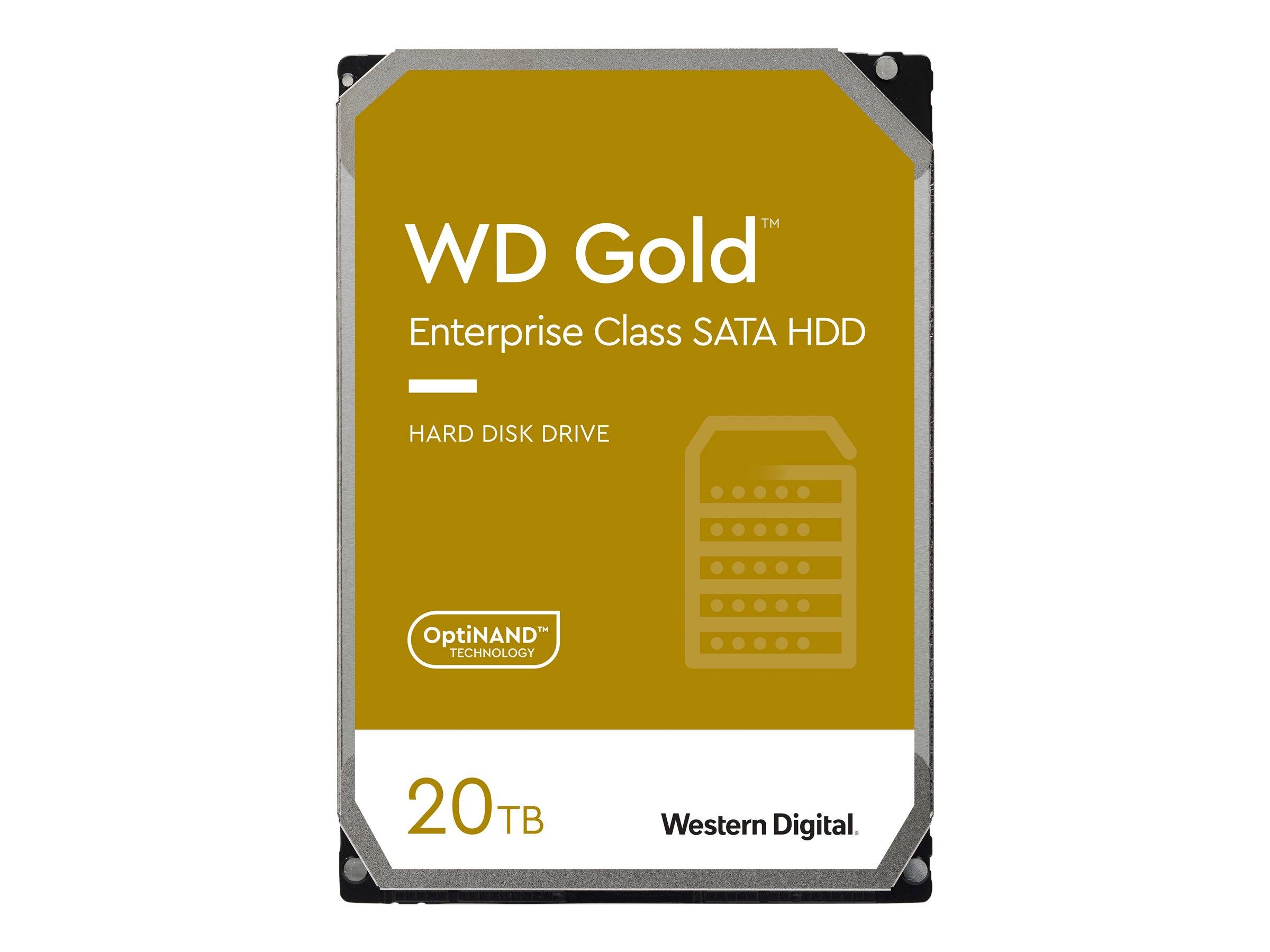 WD Gold WD201KRYZ - Festplatte - 20 TB - intern - 3.5" (8.9 cm)