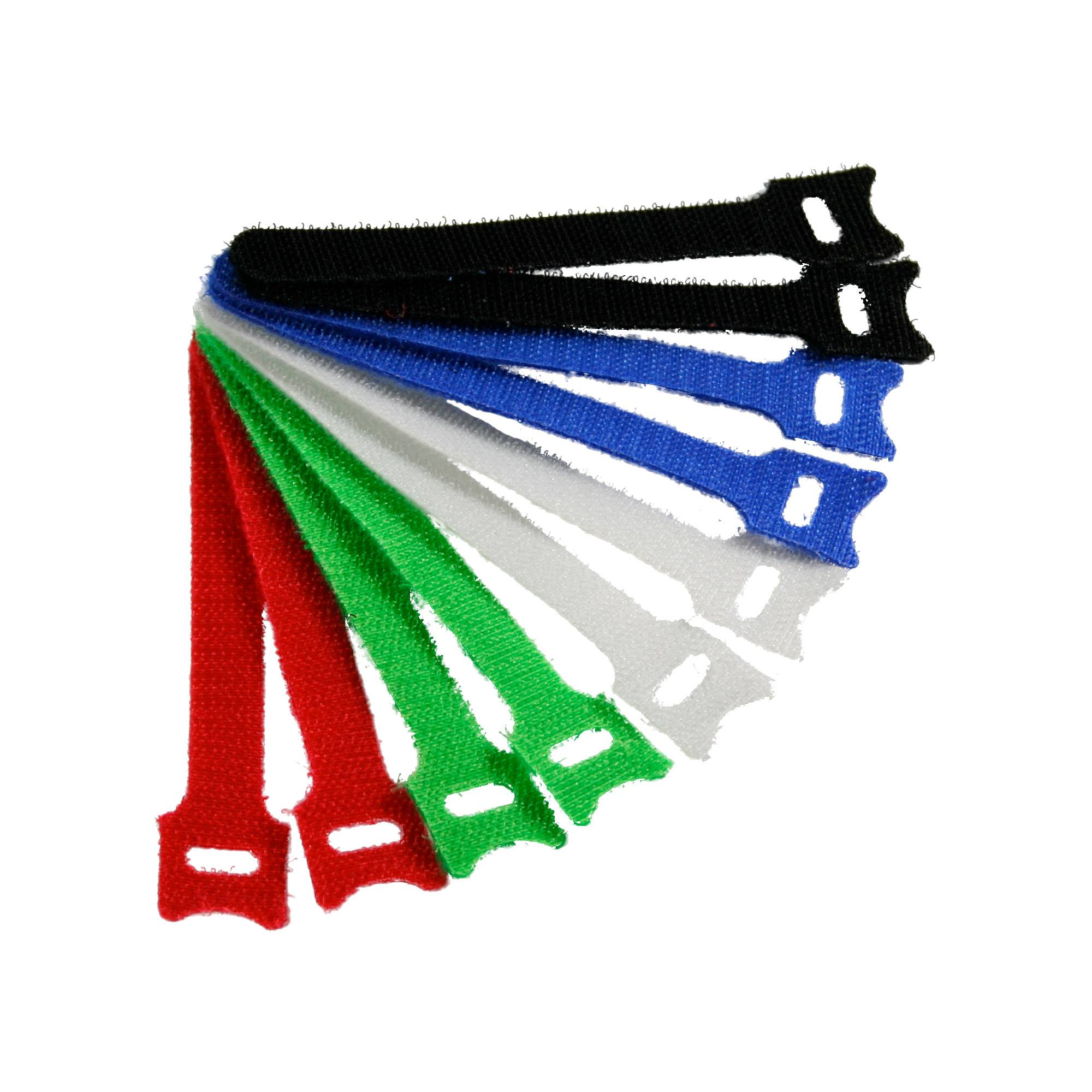 INLINE - Kabelbinder 12x150mm - Klett-Verschluss - 10er - 5 versch. Farben
