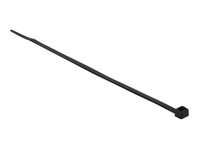 Delock - Kabelbinder - kältebeständig - 38 cm - Schwarz (Packung mit 100)