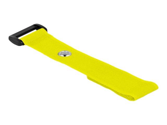 Delock Klettverschluss-Cinchkabelbinder - 19 cm - Gelb (Packung mit 5) - 190 x 2