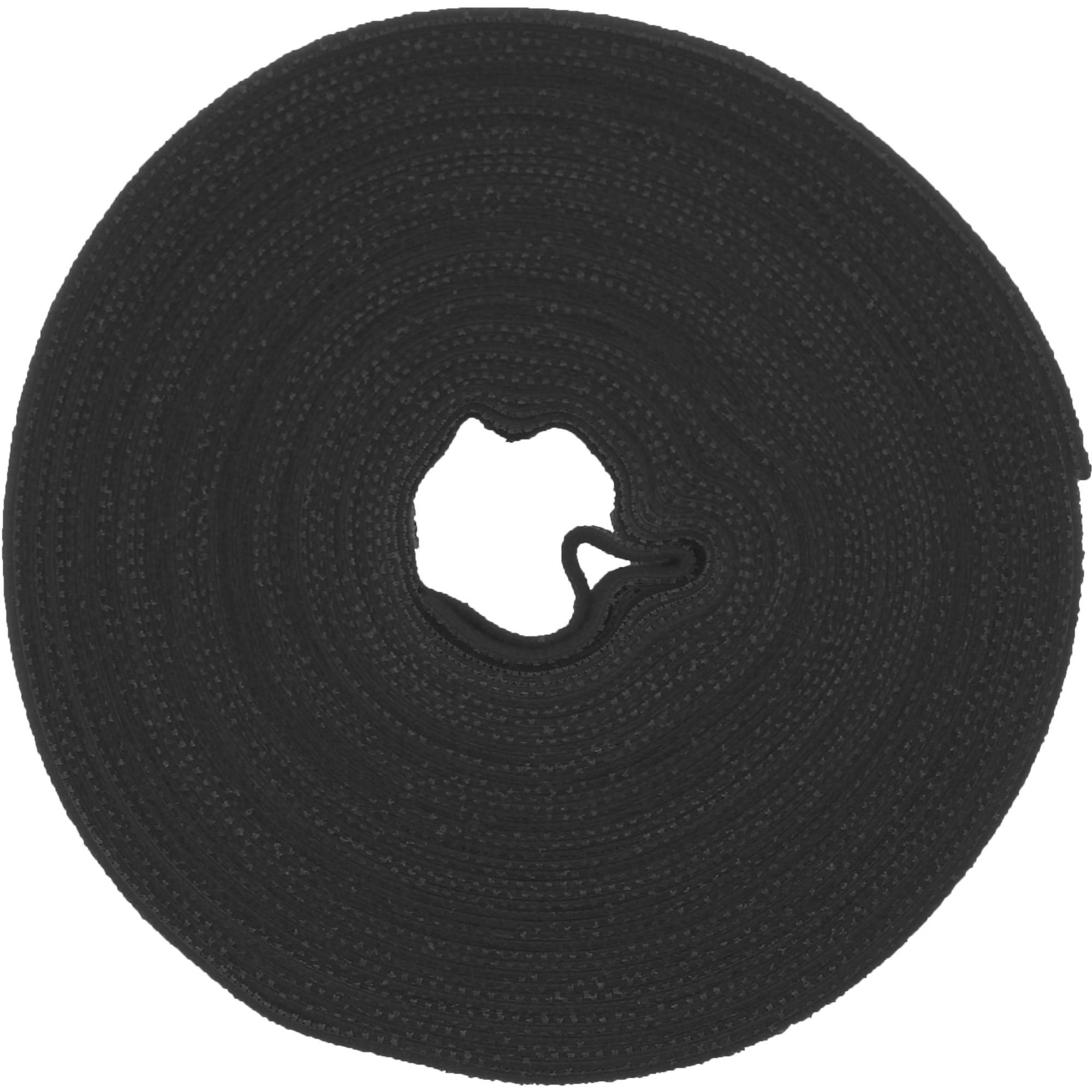 INLINE - Kabelbinder - Klettverschlussband 16mm - schwarz - 10m
