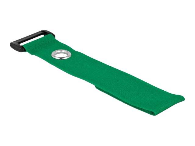 Delock Klettverschluss-Cinchkabelbinder - 28 cm - grün (Packung mit 3) - 280 x 3