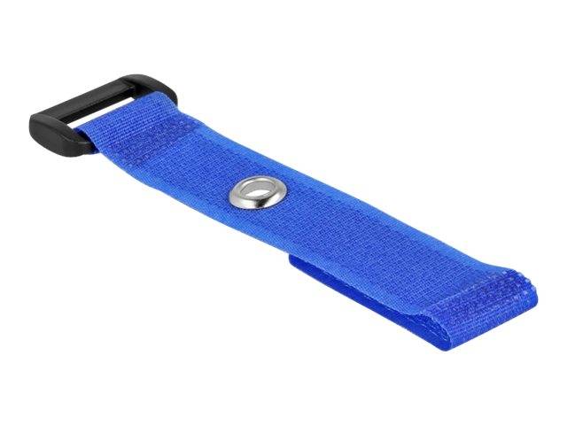 Delock Klettverschluss-Cinchkabelbinder - 15 cm - Blau (Packung mit 5) - 150 x 2