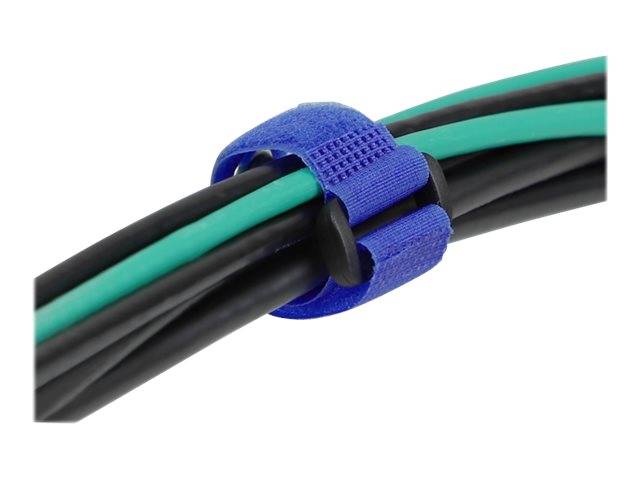 Delock Klettverschluss-Cinchkabelbinder - 15 cm - Blau (Packung mit 5) - 150 x 2
