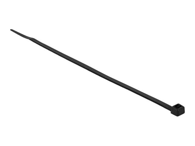 Delock Kabelbinder - kältebeständig - 20 cm - Schwarz (Packung mit 100) - Kälter