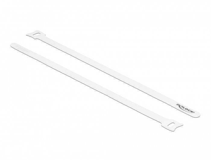 Delock - Kabelbinder - 30 cm - weiß (Packung