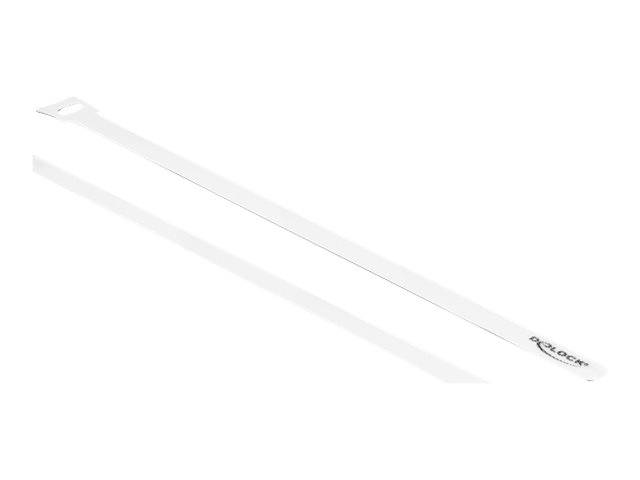 Delock - Kabelbinder - 30 cm - weiß (Packung