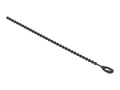 Delock Beaded - Kabelbinder-Kit - 18 cm - Schwarz / Weiß (Packung mit 100)