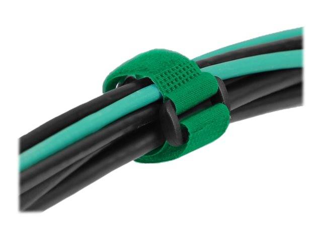 Delock Klettverschluss-Cinchkabelbinder - 19 cm - grün (Packung mit 5) - 190 x 2