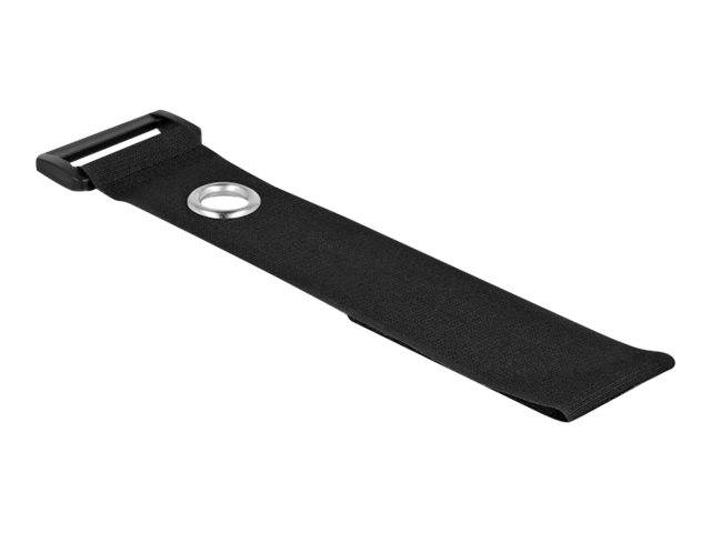 Delock Klettverschluss-Cinchkabelbinder - 28 cm - Schwarz (Packung mit 3) - 280