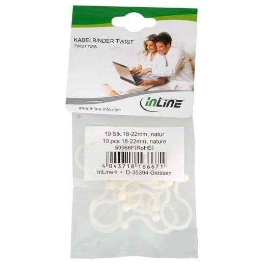 InLine - Kabelbinder - Natur (Packung mit 100)