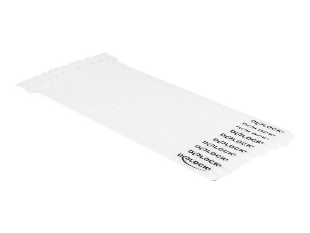 Delock - Kabelbinder - 20 cm - weiß (Packung