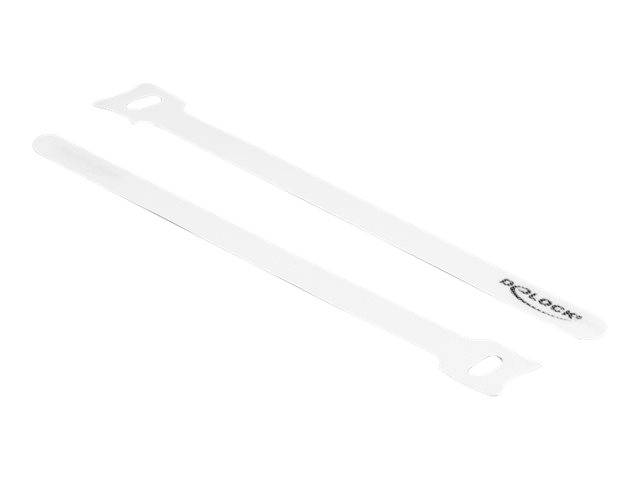 Delock - Kabelbinder - 20 cm - weiß (Packung