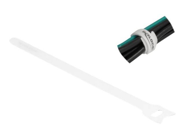 Delock - Kabelbinder - 20 cm - weiß (Packung