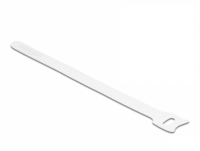 Delock - Kabelbinder - 20 cm - weiß (Packung