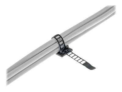 InLine - Kabelführungsklammer - Schwarz (Packung mit 10)