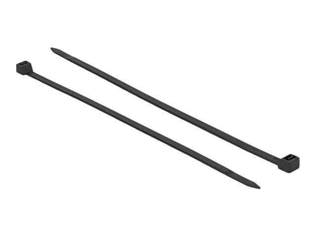 Delock Kabelbinder - kältebeständig - 38 cm - Schwarz (Packung mit 50) - kältere