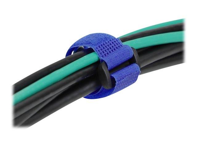Delock Klettverschluss-Cinchkabelbinder - 28 cm - Blau (Packung mit 3) - 280 x 3