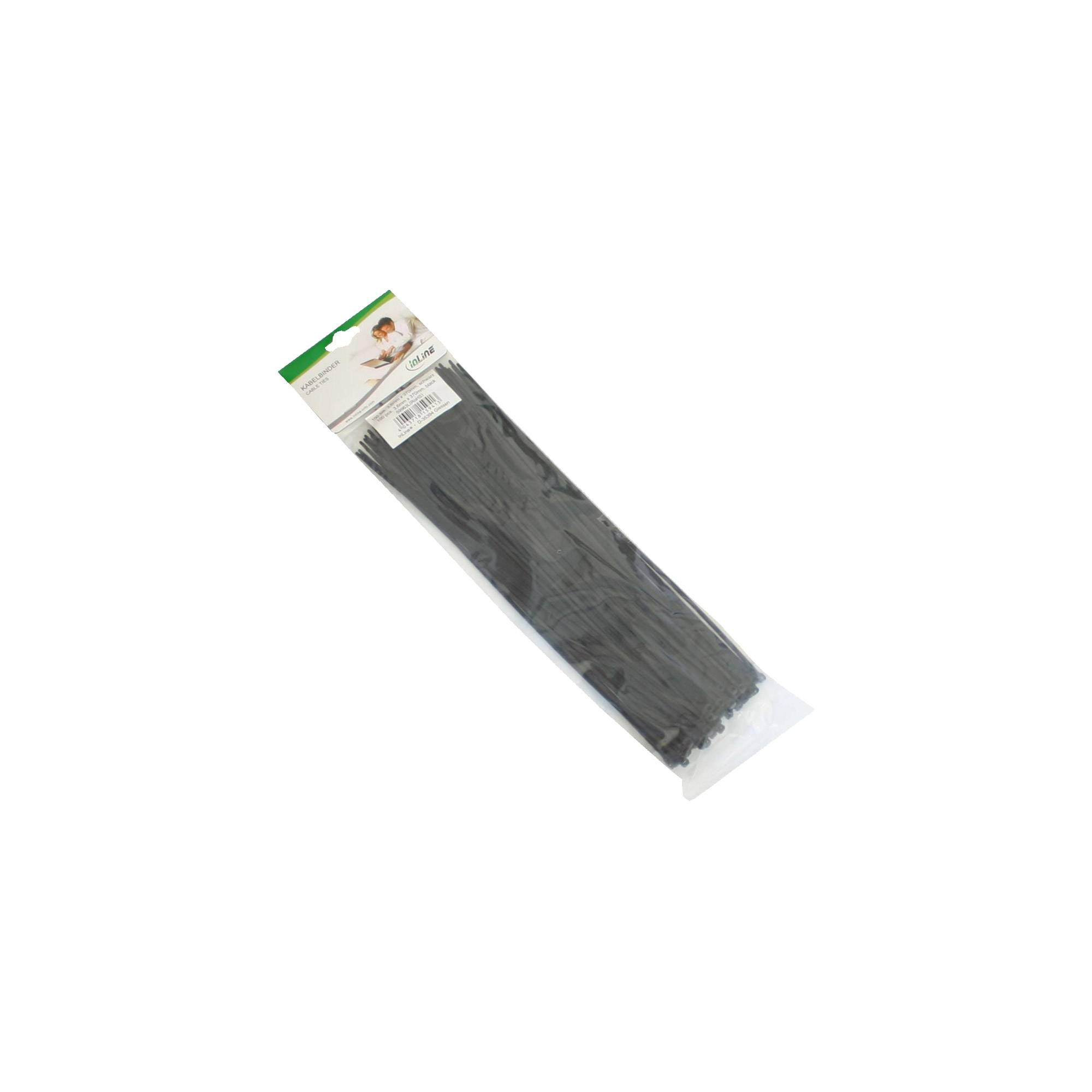 InLine - Kabelbinder - 37 cm - Schwarz (Packung