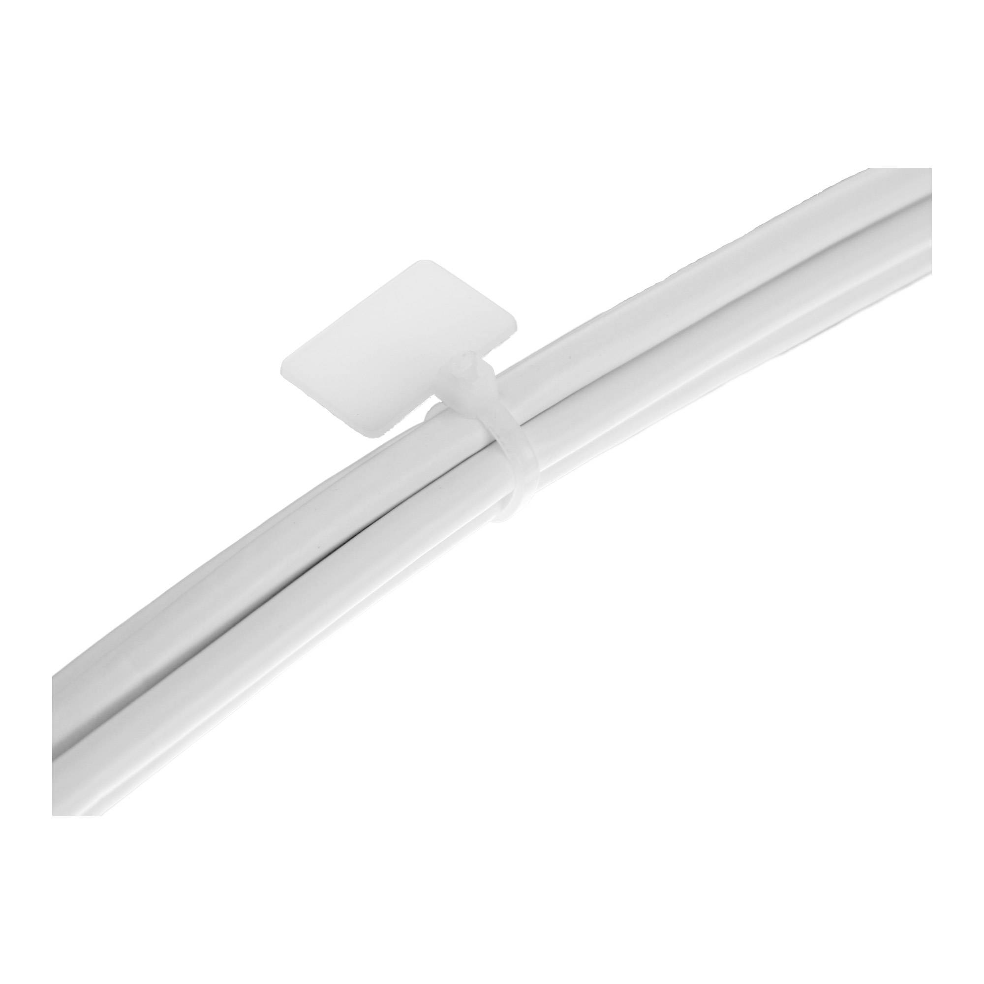 INLINE - Kabelbinder mit Markierfeld aussen - Länge 200mm - Breite 2,5mm - 100 Stück