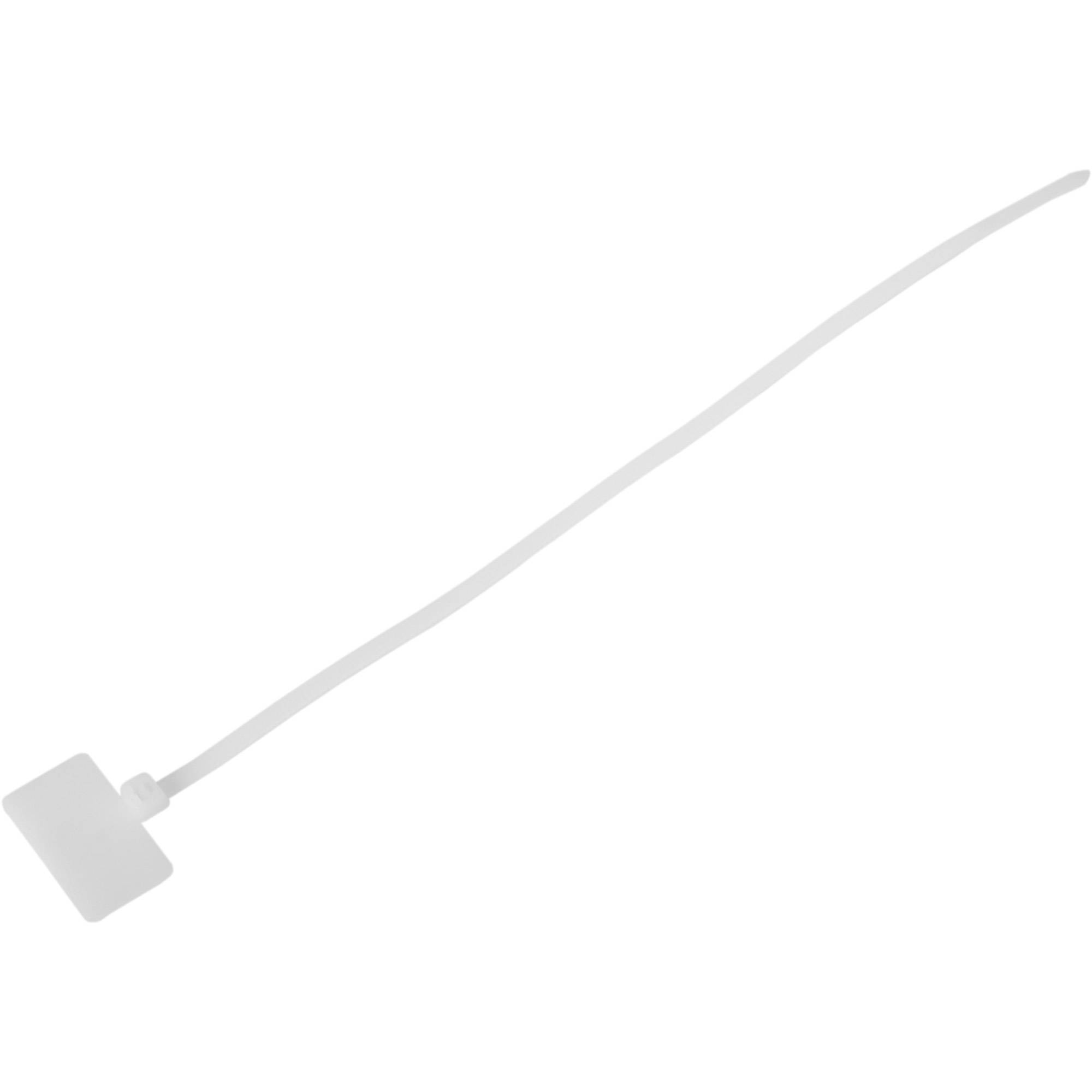 INLINE - Kabelbinder mit Markierfeld aussen - Länge 200mm - Breite 2,5mm - 100 Stück