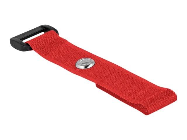 Delock Klettverschluss-Cinchkabelbinder - 15 cm - Rot (Packung mit 5) - 150 x 20