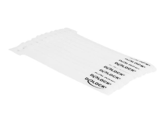 Delock - Kabelbinder - 15 cm - weiß (Packung
