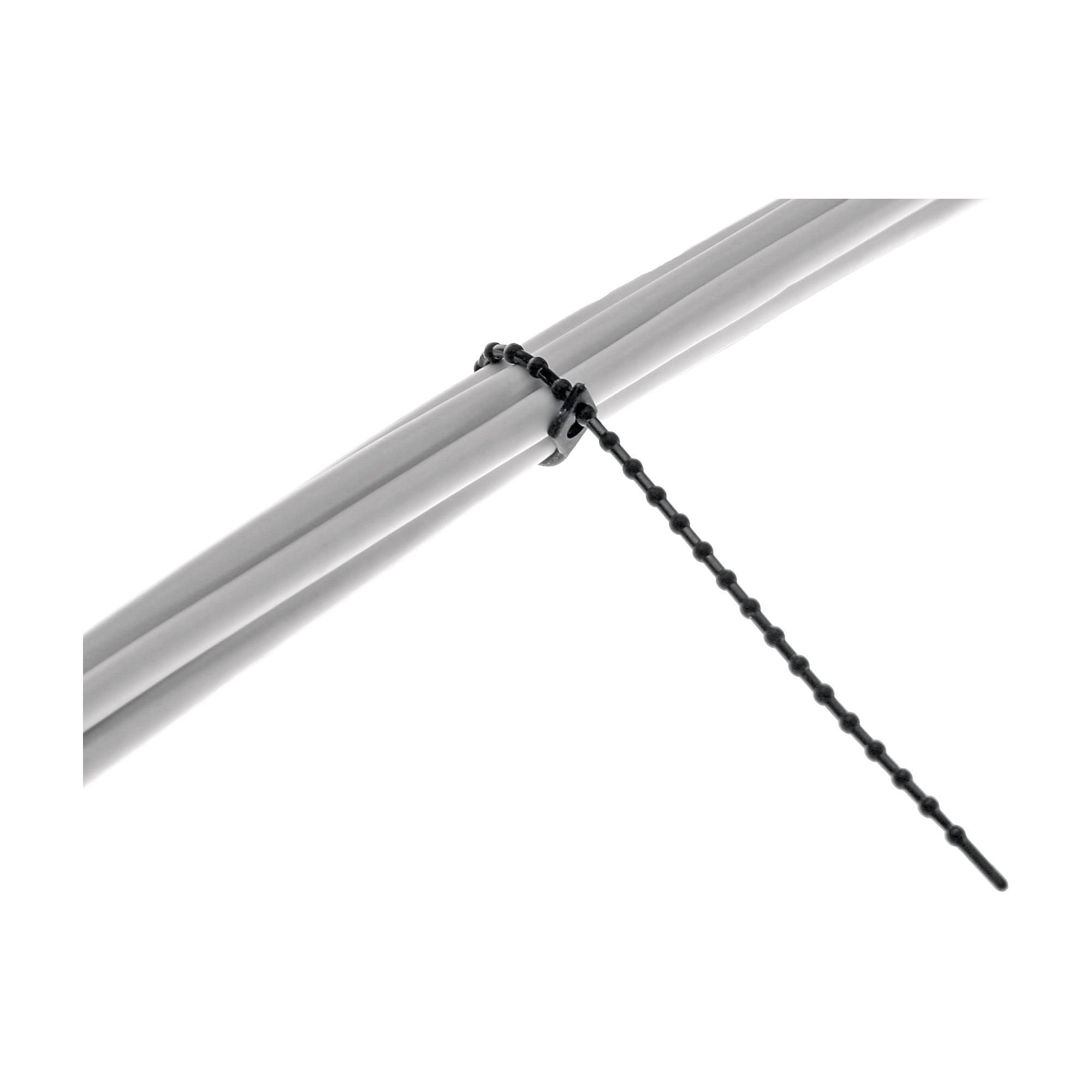 INLINE - Kabelbinder Kugelbinder schwarz - Länge 150mm - 100 Stück