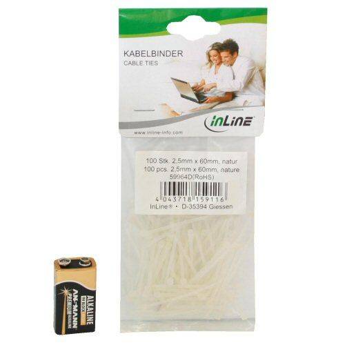 INLINE - Kabelbinder - Länge 150mm - Breite 2,5mm - natur - 100 Stück