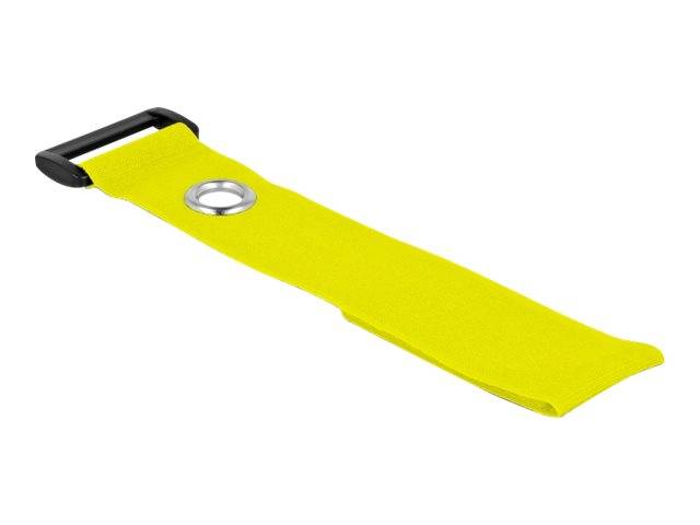 Delock Klettverschluss-Cinchkabelbinder - 28 cm - Gelb (Packung mit 3) - 280 x 3