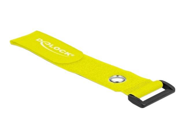 Delock Klettverschluss-Cinchkabelbinder - 28 cm - Gelb (Packung mit 3) - 280 x 3