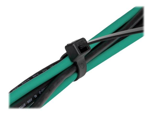 Delock - Kabelbinder - wärmebeständig - 38 cm - Schwarz (Packung mit 100)