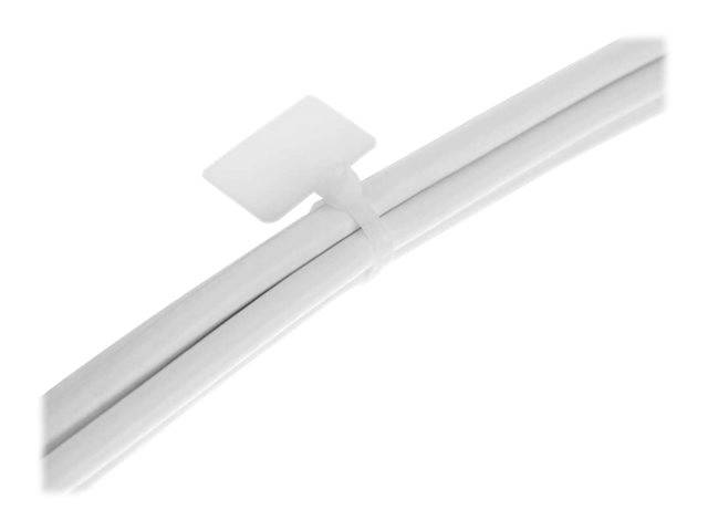 INLINE - Kabelbinder mit Markierfeld aussen - Länge 100mm - Breite 2,5mm - 100 Stück