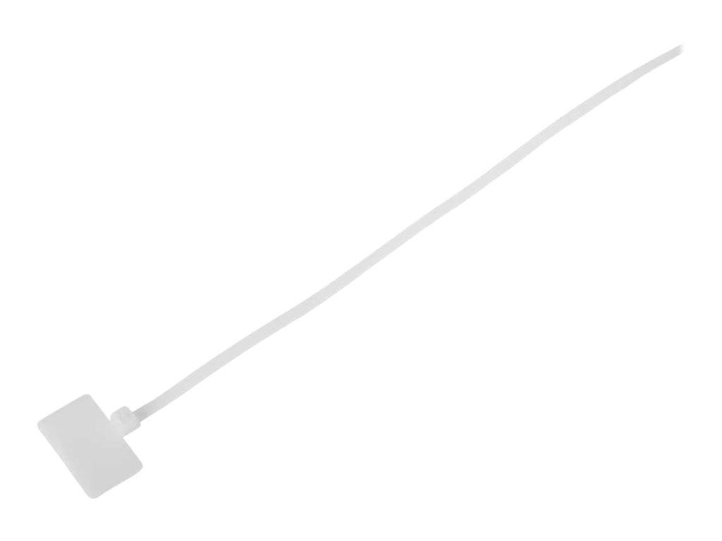 INLINE - Kabelbinder mit Markierfeld aussen - Länge 100mm - Breite 2,5mm - 100 Stück