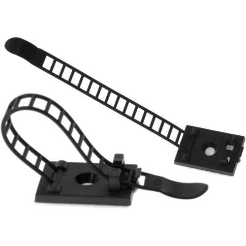InLine Ajustable cable clamp - Kabelbinder - 8.5 cm - Schwarz (Packung mit 10)
