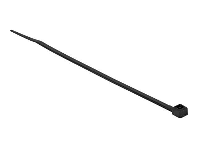 Delock Kabelbinder - kältebeständig - 20 cm - Schwarz (Packung mit 100) - kälter