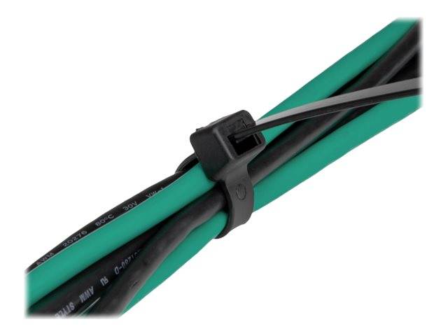 Delock Kabelbinder - kältebeständig - 20 cm - Schwarz (Packung mit 100) - kälter