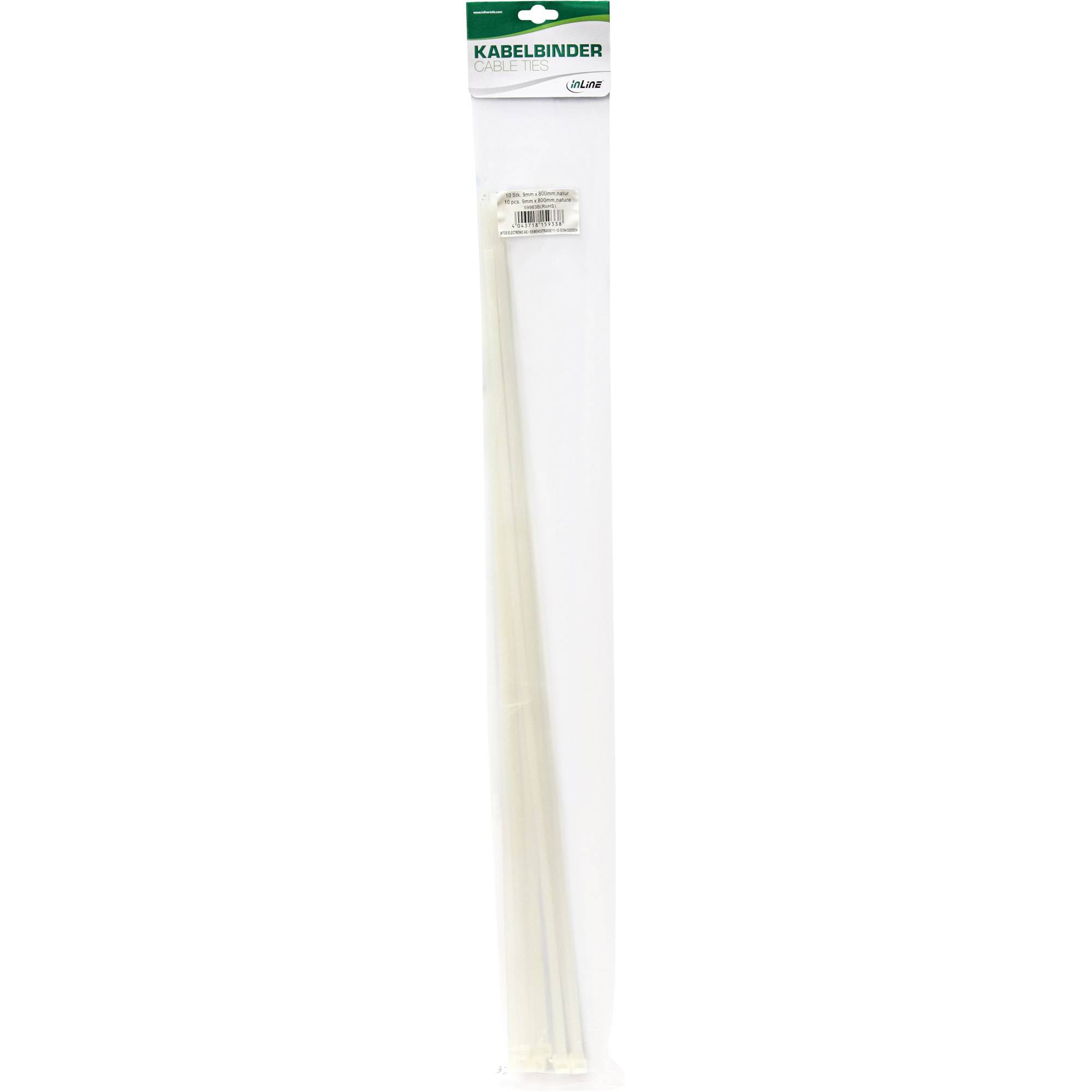 INLINE - Kabelbinder - Länge 900mm - Breite 12mm - natur - 10 Stück