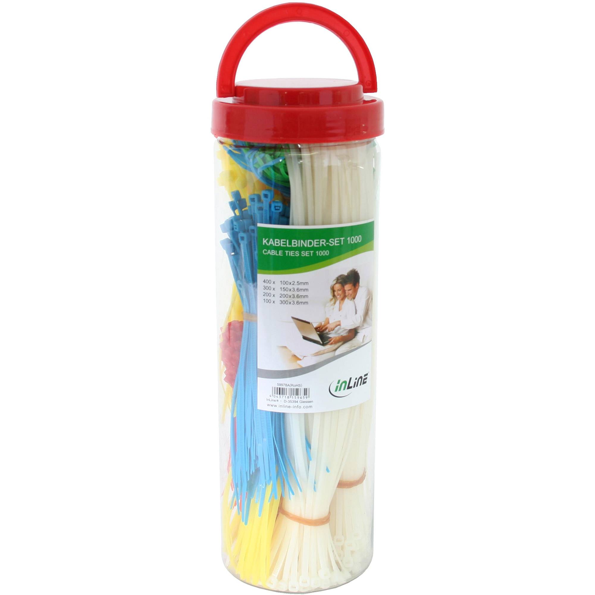 INLINE - Kabelbinder-Set - 1.000 Stück