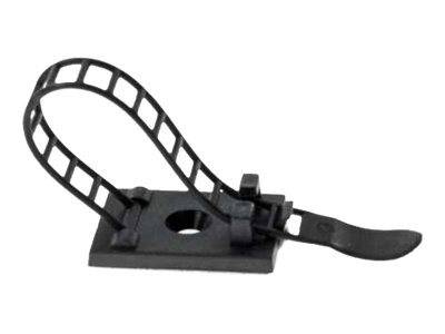 InLine Ajustable cable clamp - Kabelbinder - 6.4 cm - Schwarz (Packung mit 10)