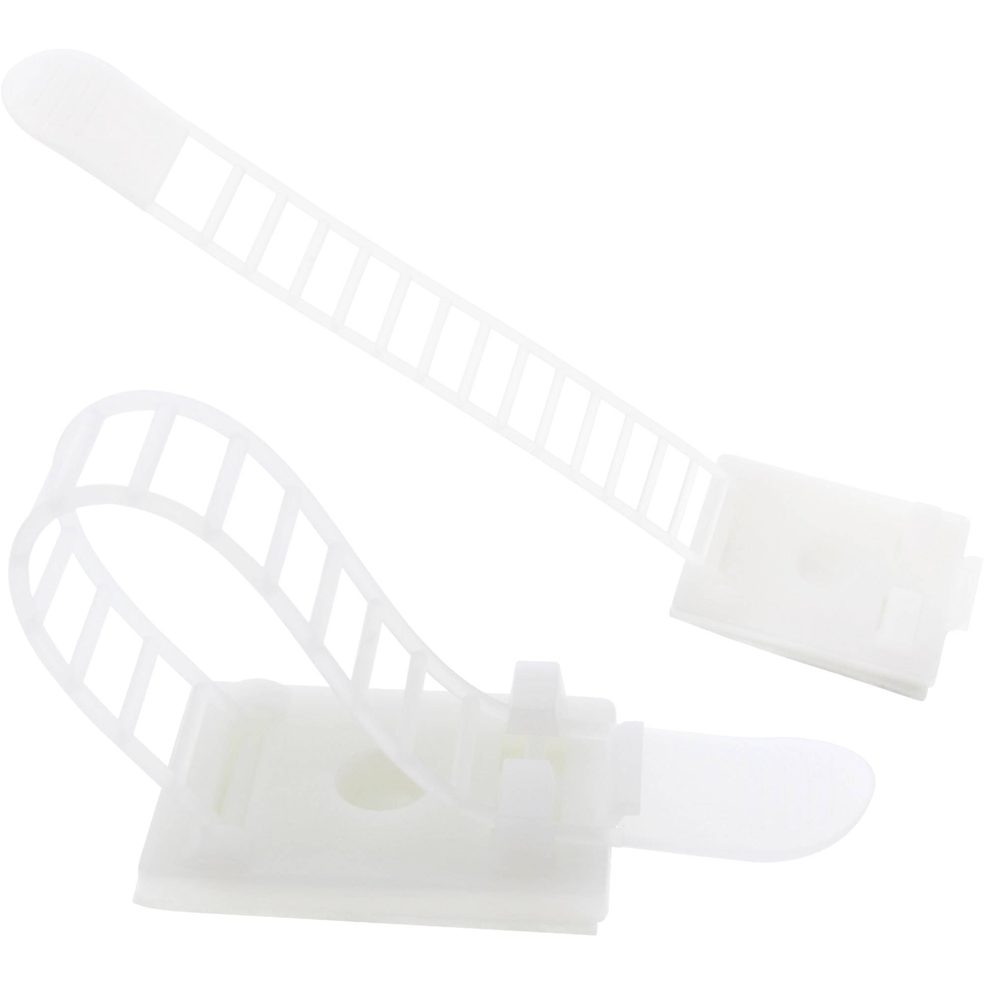 InLine Ajustable cable clamp - Kabelbinder - 9.4 cm - Natur (Packung mit 10)