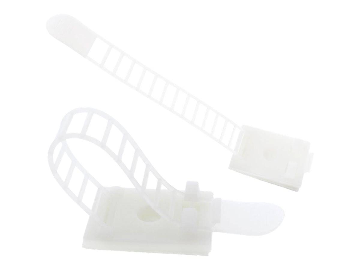 InLine Ajustable cable clamp - Kabelbinder - 9.4 cm - Natur (Packung mit 10)