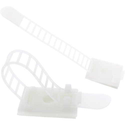 InLine Ajustable cable clamp - Kabelbinder - Natur (Packung mit 10)