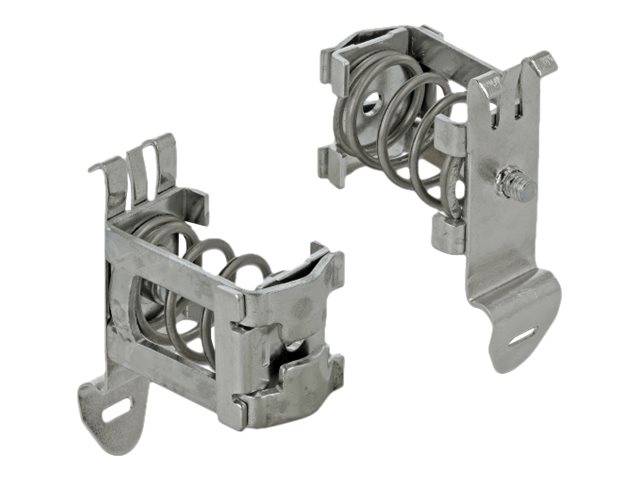 DeLOCK Shield Clamp - Kabelklammer - DIN schienenmontierbar