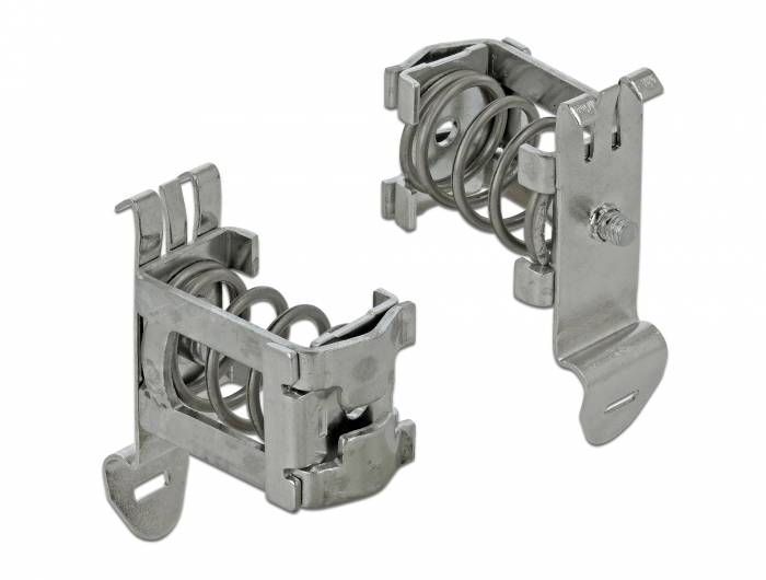 DeLOCK Shield Clamp - Kabelklammer - DIN schienenmontierbar