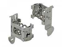 DeLOCK Shield Clamp - Kabelklammer - DIN schienenmontierbar