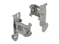 DeLOCK Shield Clamp - Kabelklammer - DIN schienenmontierbar